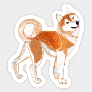 Japanese Akita Inu Sticker